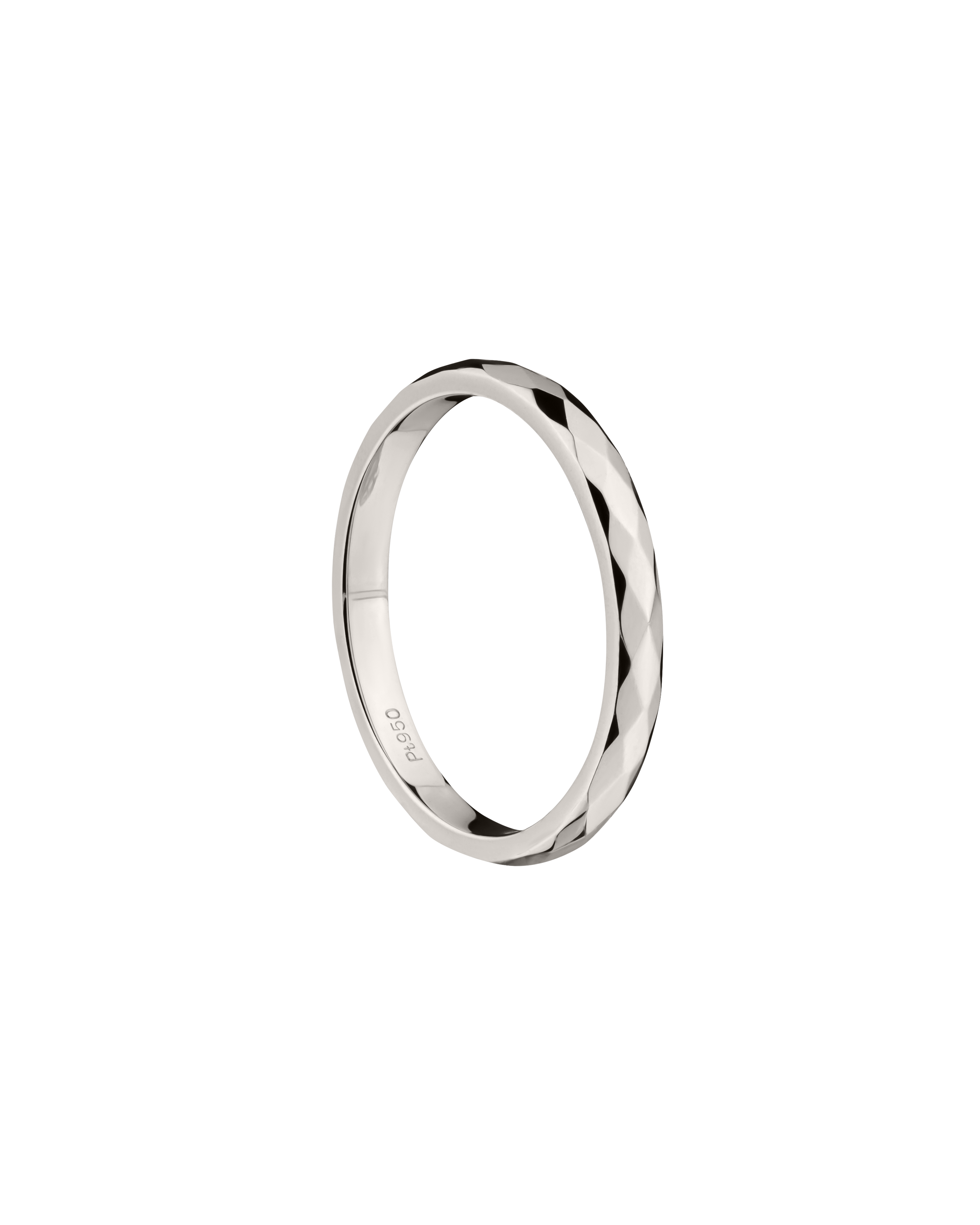 Textured Platinum Ring