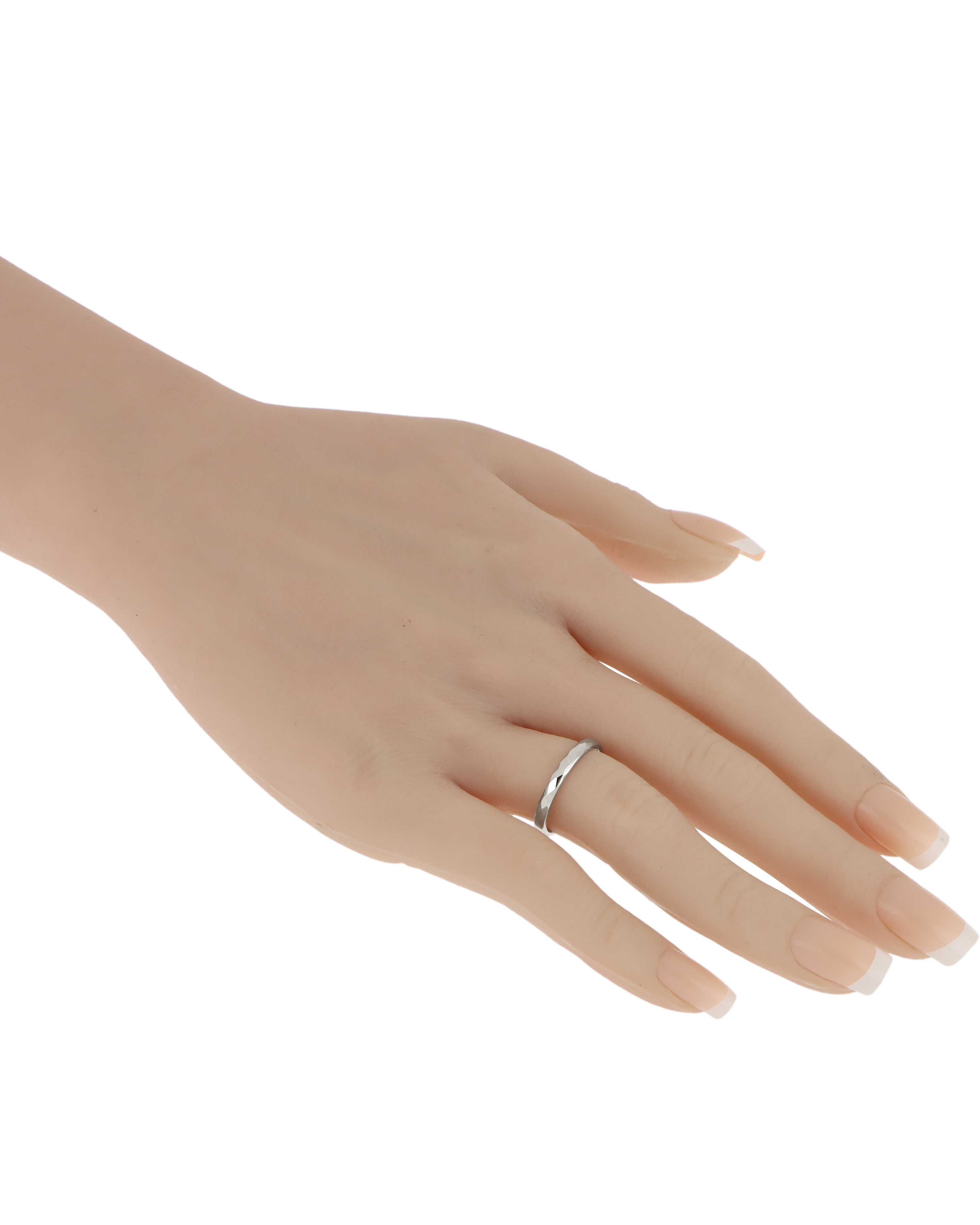 Textured Platinum Ring