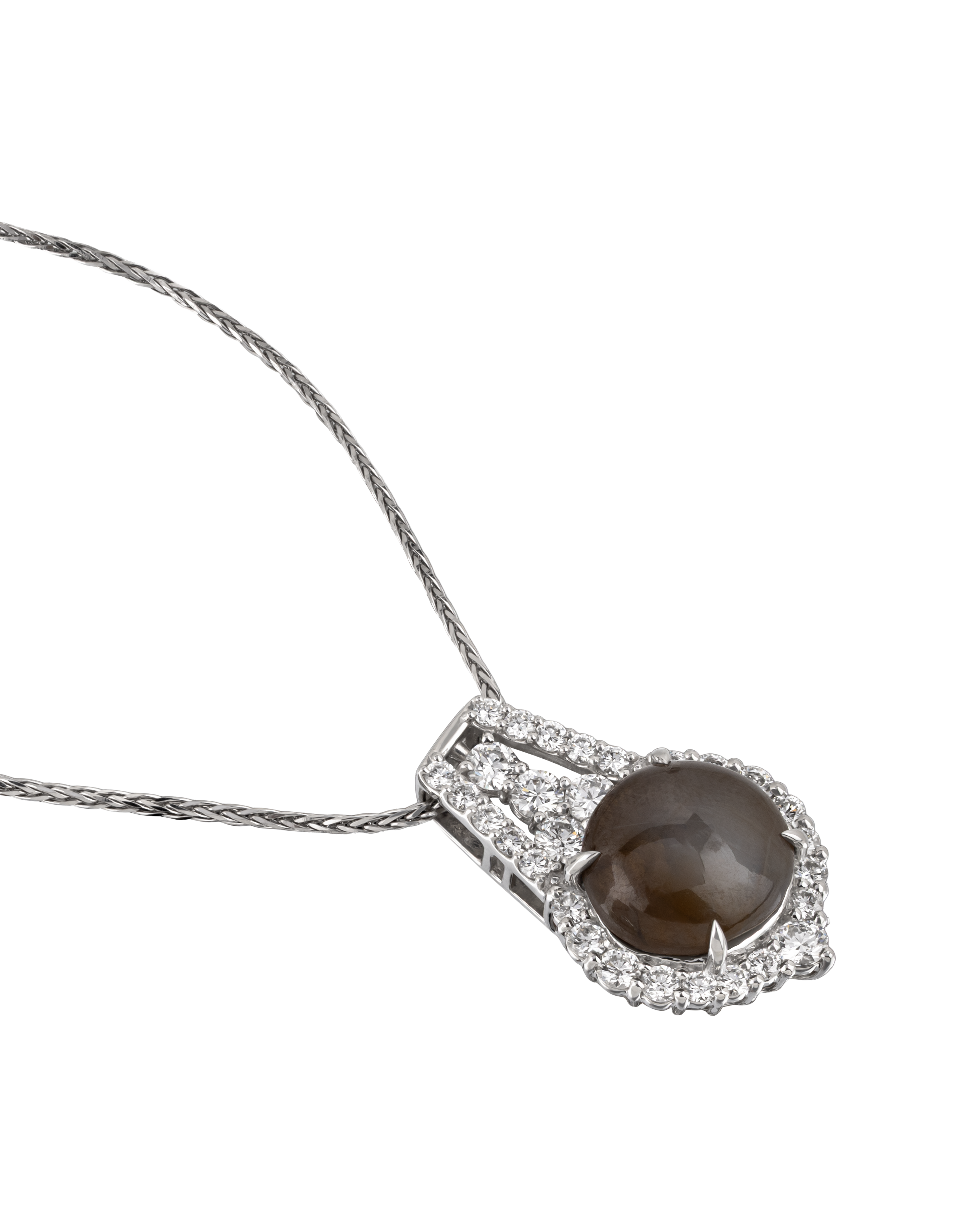 Cat's Eye Pendant With Premium Platinum 950