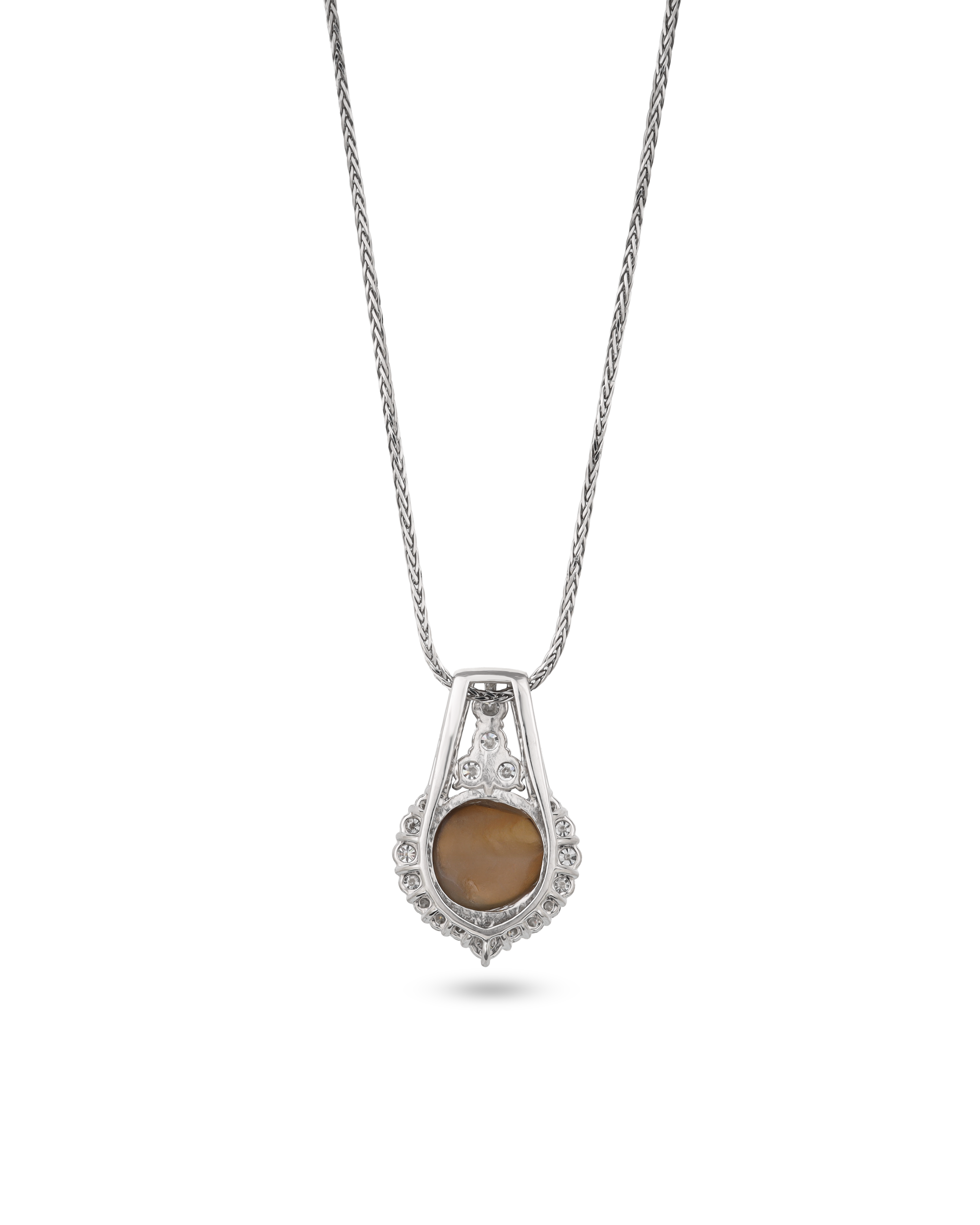 Cat's Eye Pendant With Premium Platinum 950