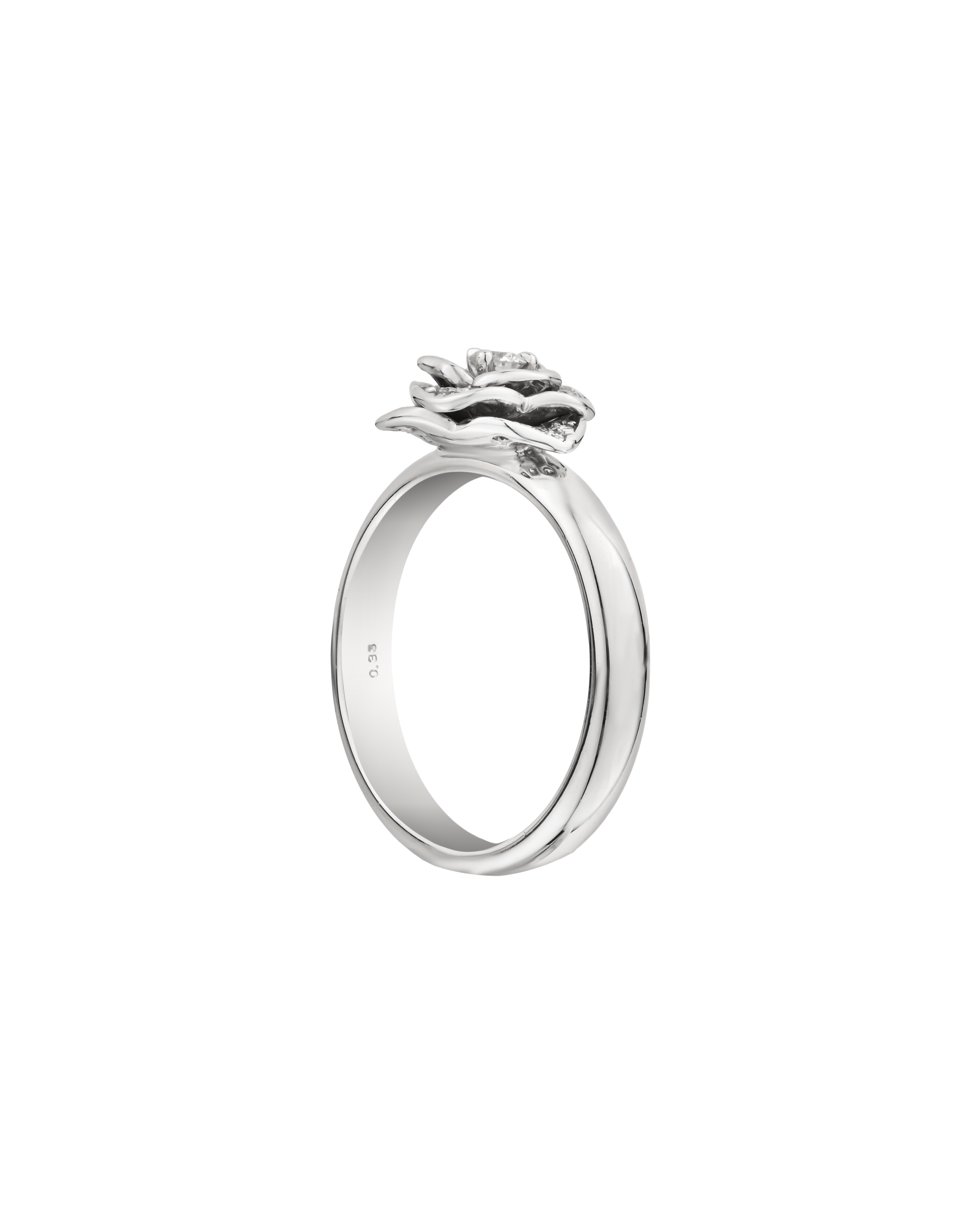 0.33 ct Rose Cut Diamond Ring