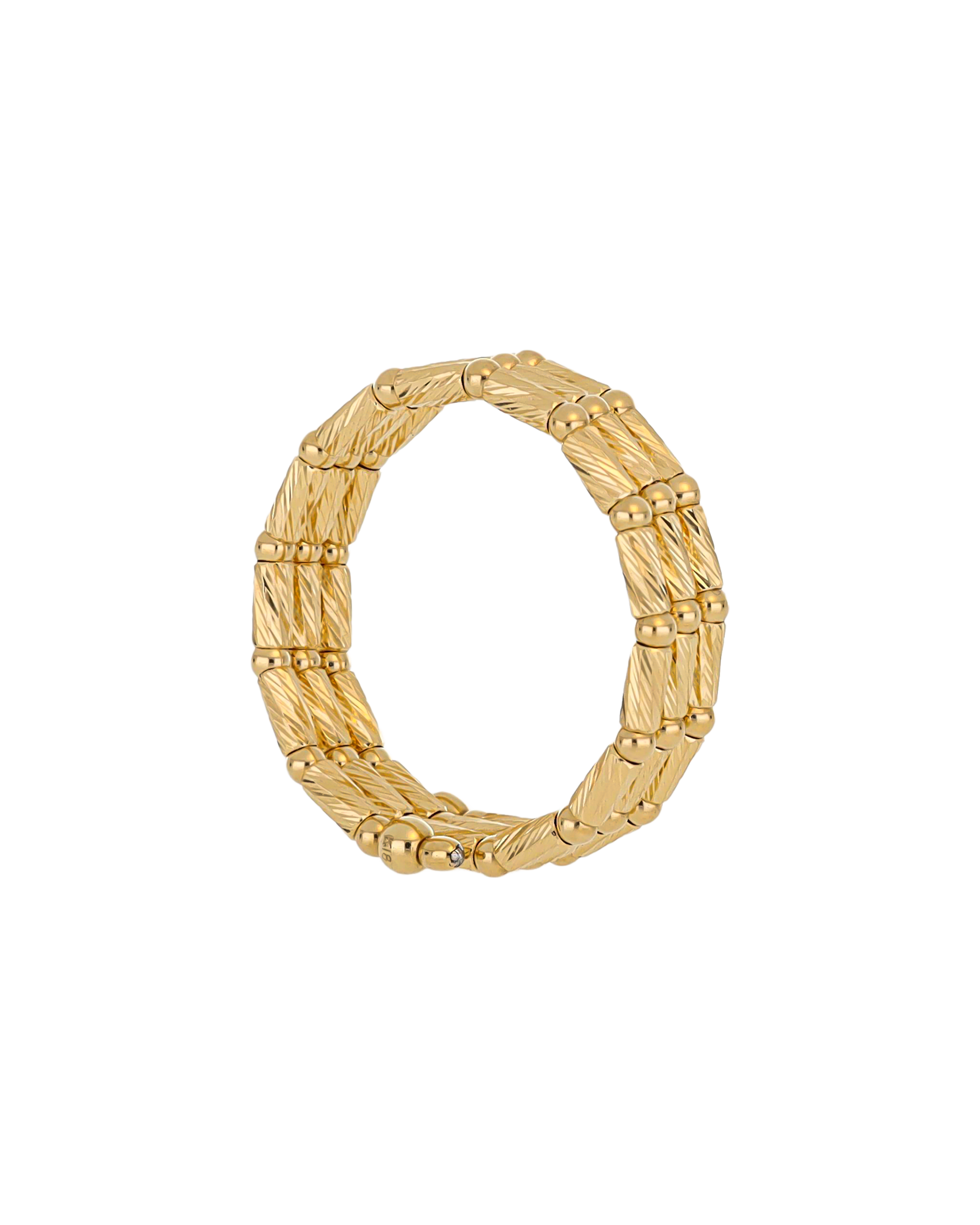 イエローゴールド多連リング