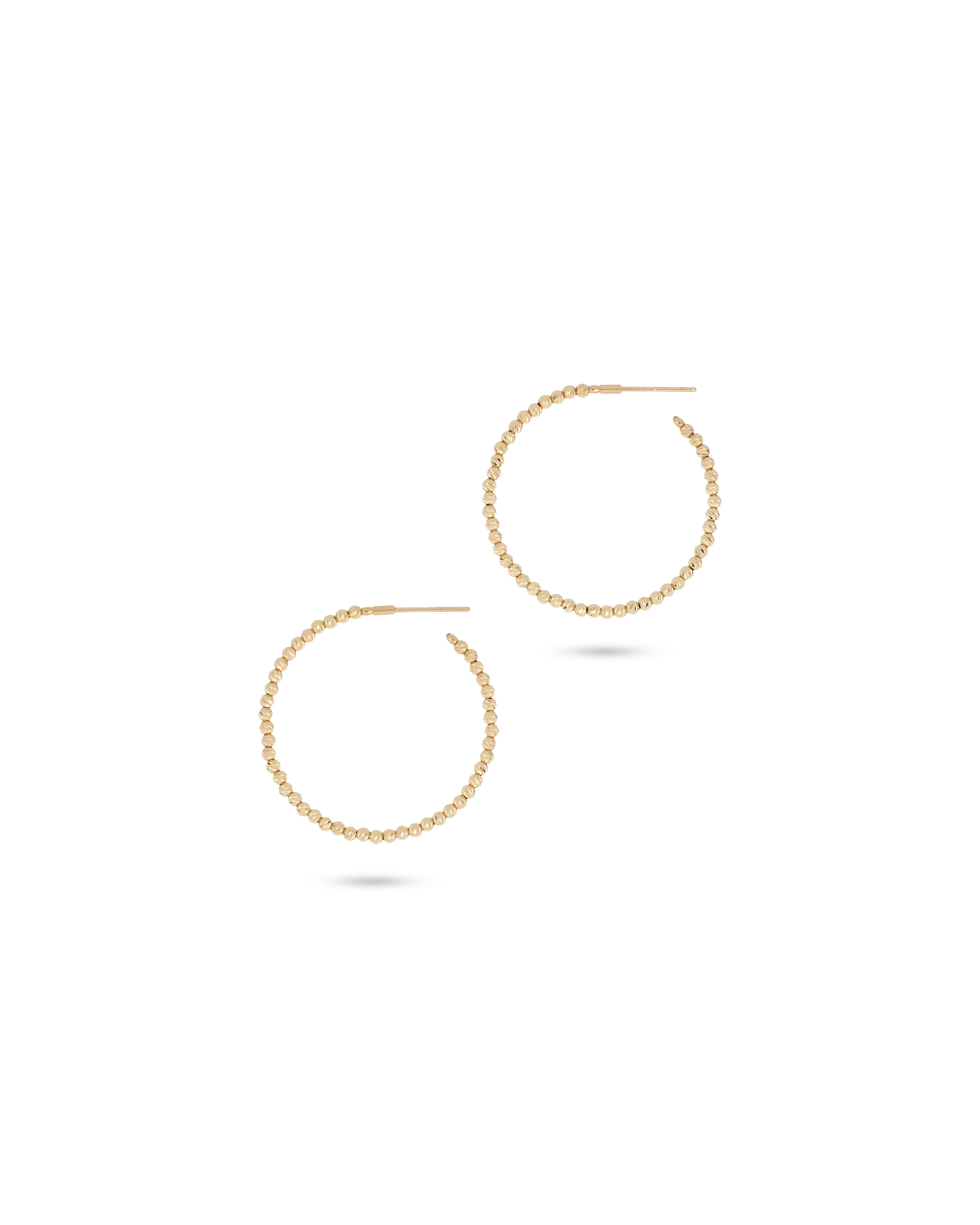Yellow Gold Classic Hoop Earrings Timeless Design
