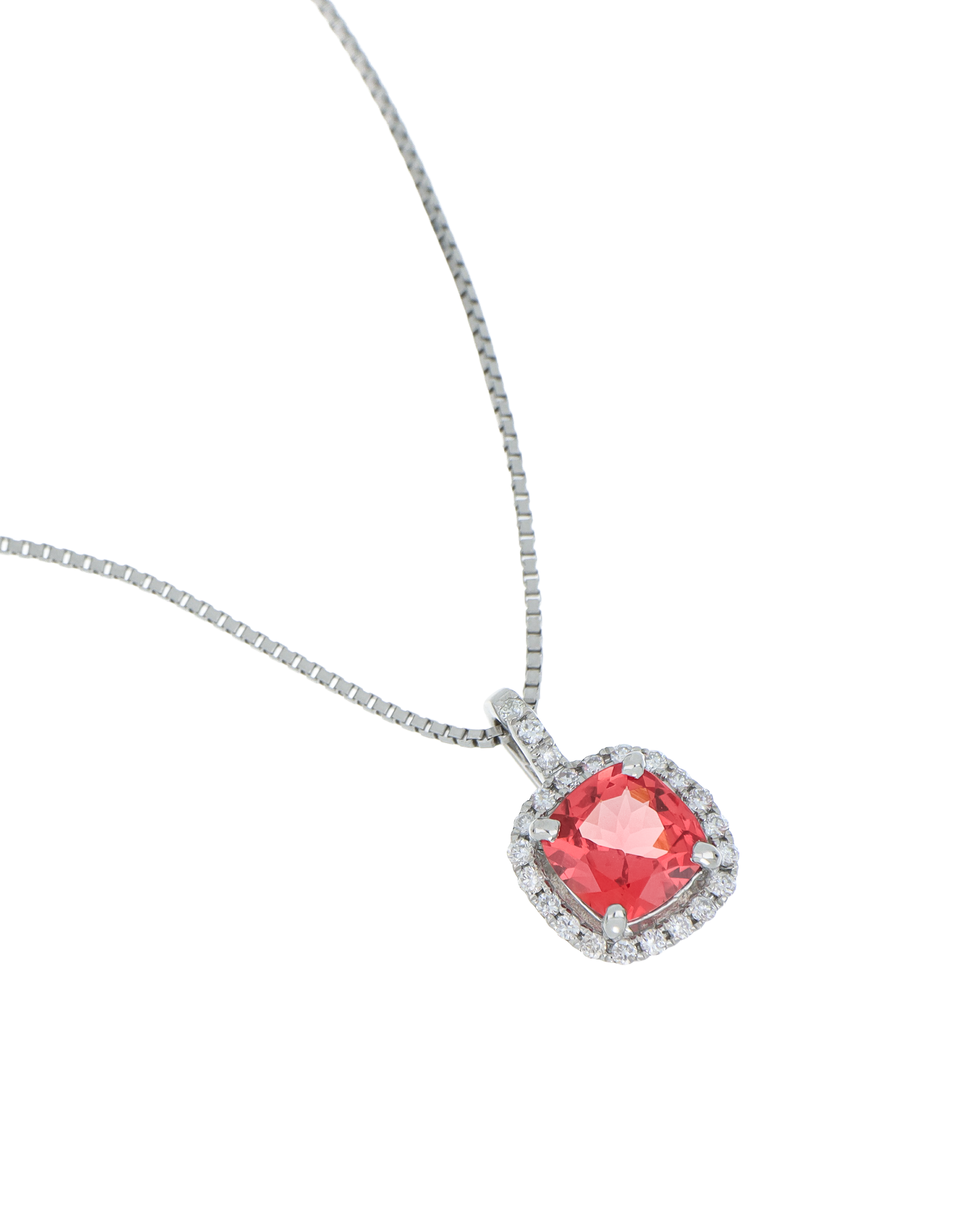 Spinel Stone Exclusive Pendant In Cushion Cut For Women