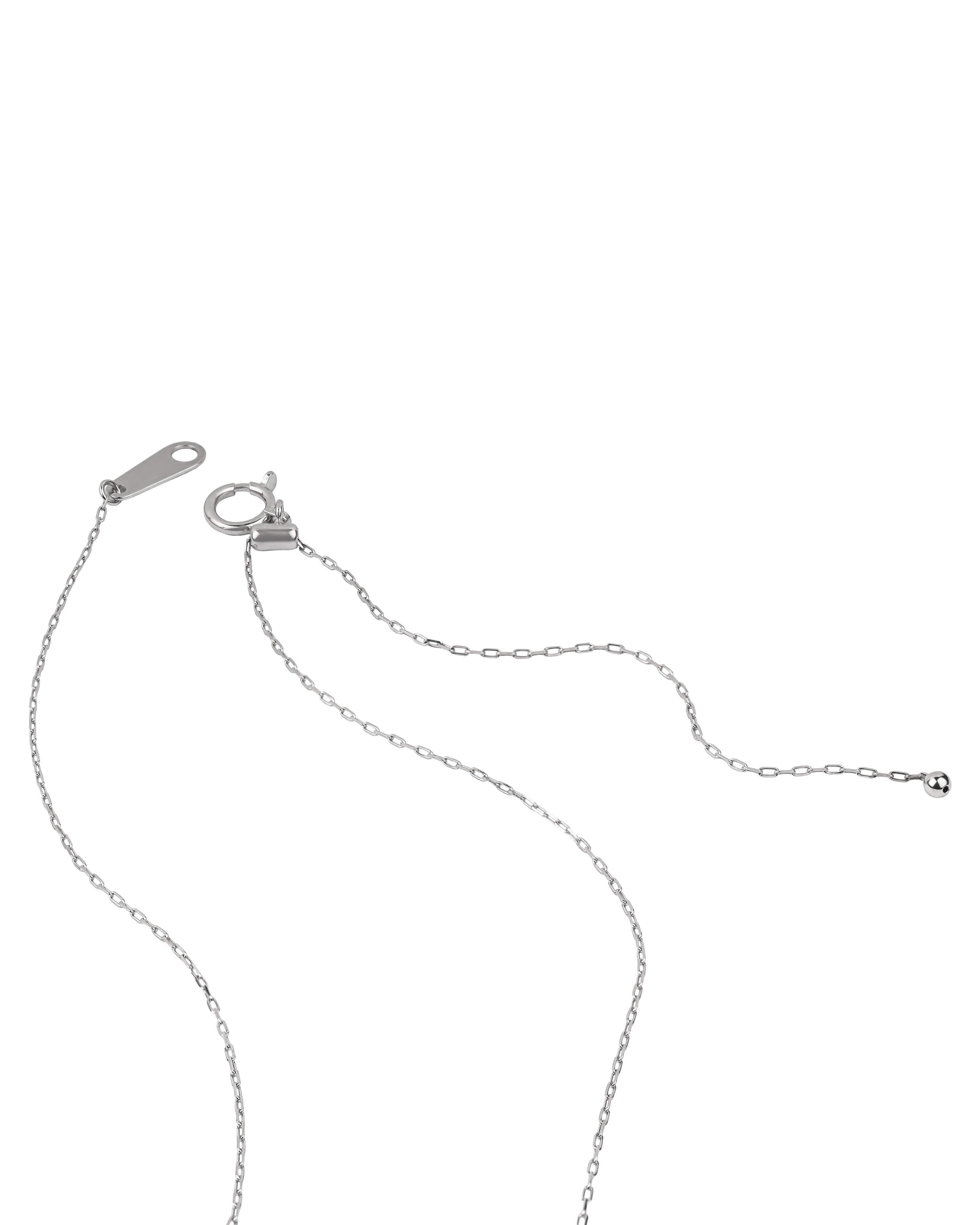 Platinum Akoya Pearl Three Stone Pendant Necklace