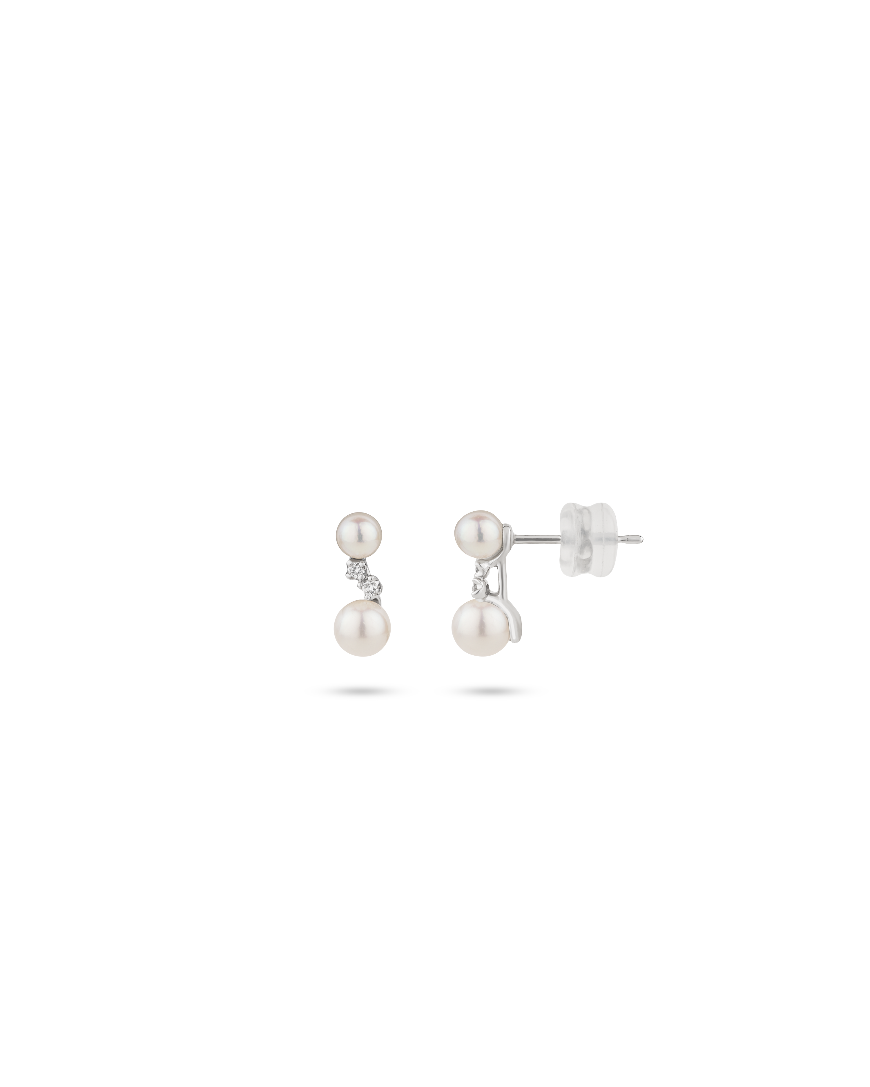 Dual Pearl Classic Drop Earrings 2.8 ct