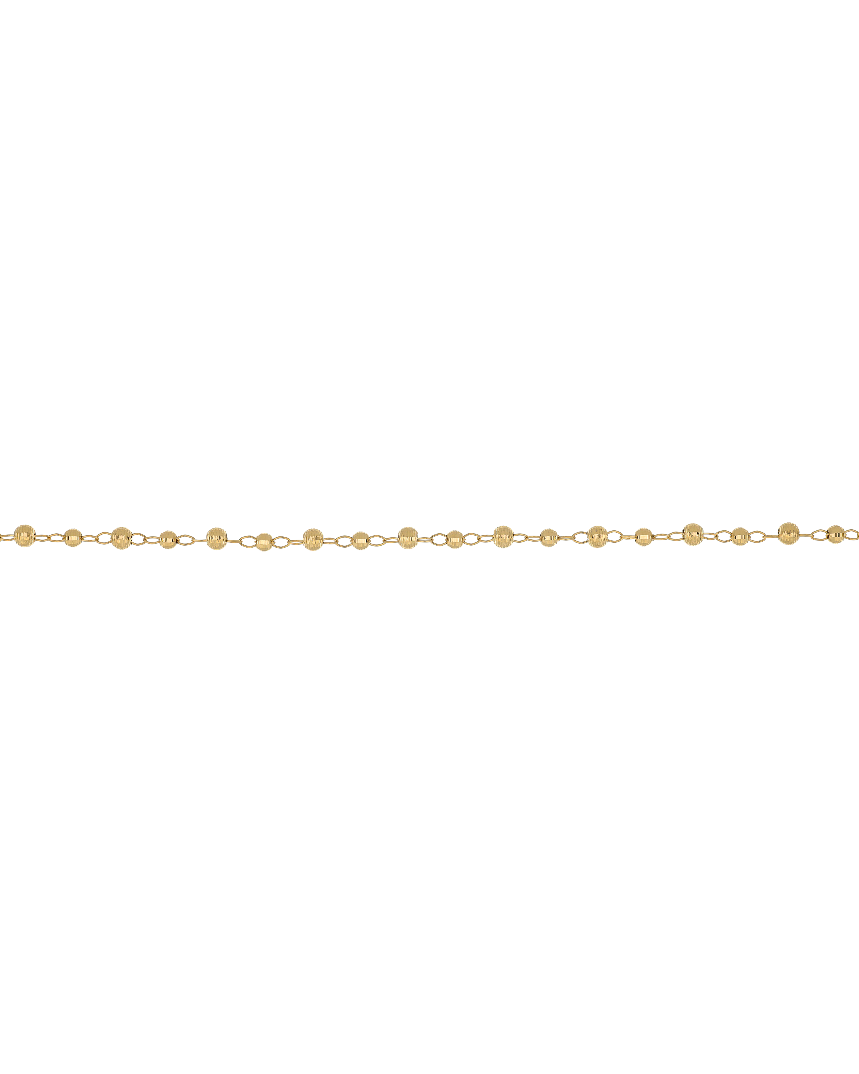 Motif Beaded Yellow Gold Bracelet 