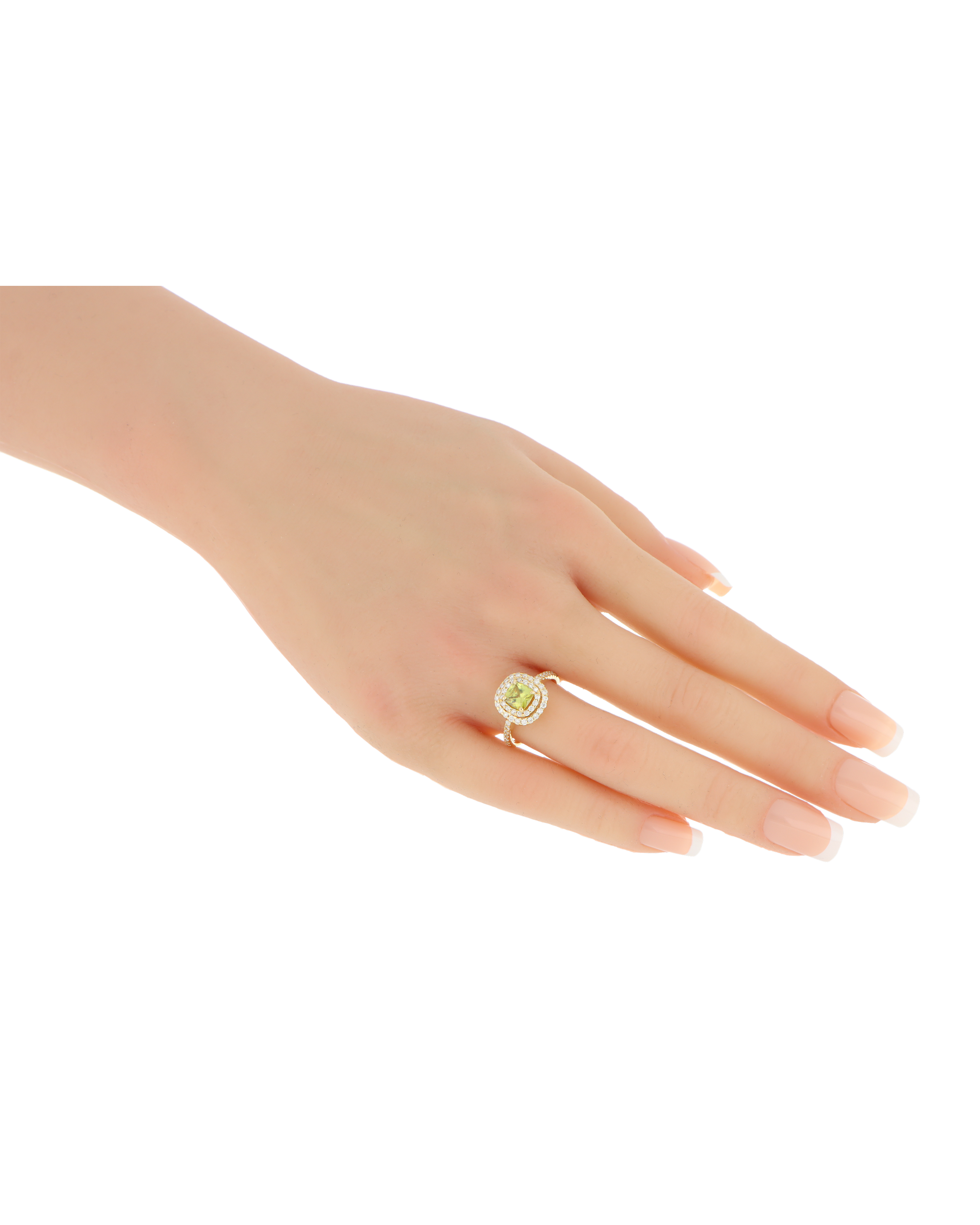 Sphene Cocktail-Style Designer Ring In Yellow Gold