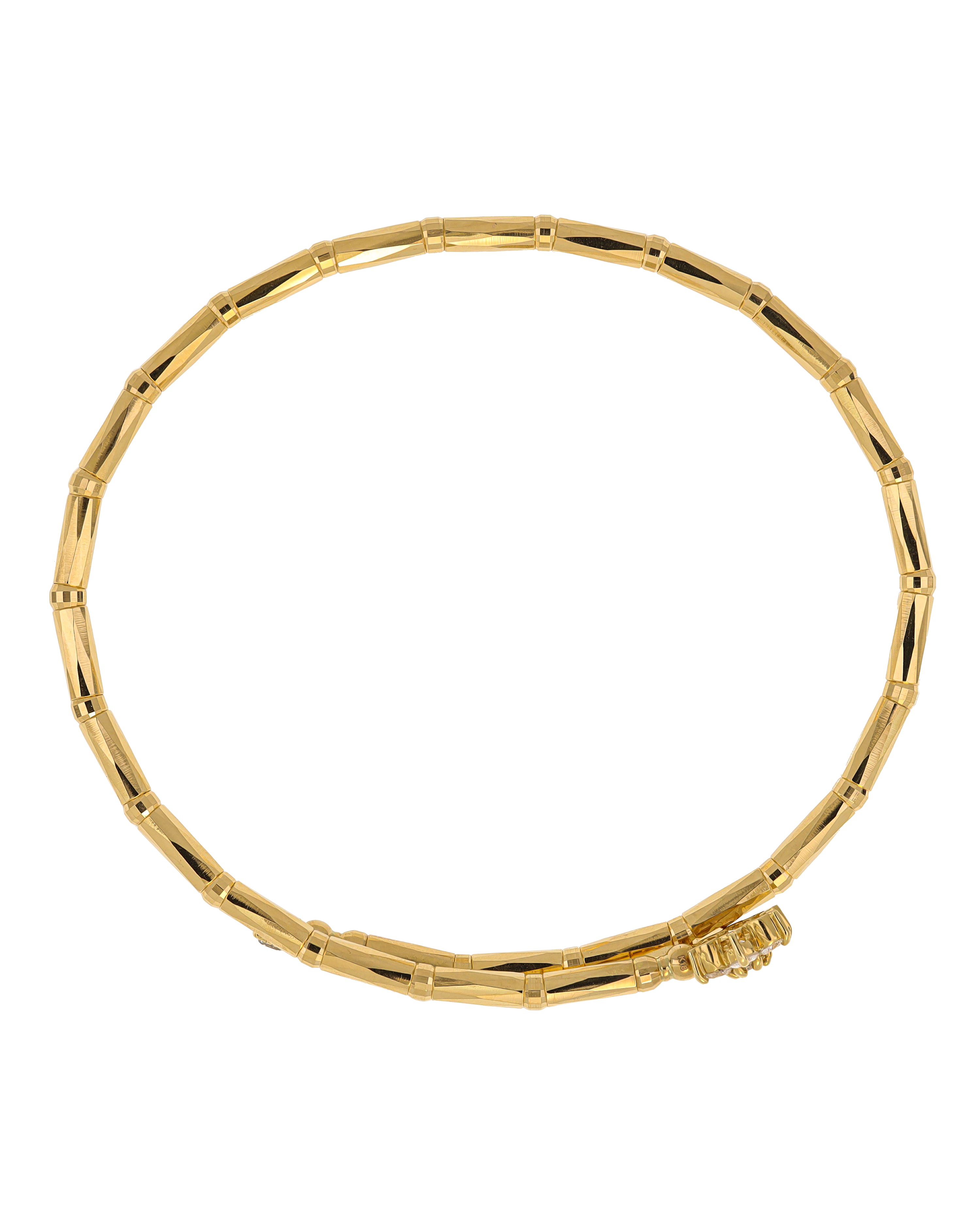 Flower Diamond Yellow Gold Bracelet