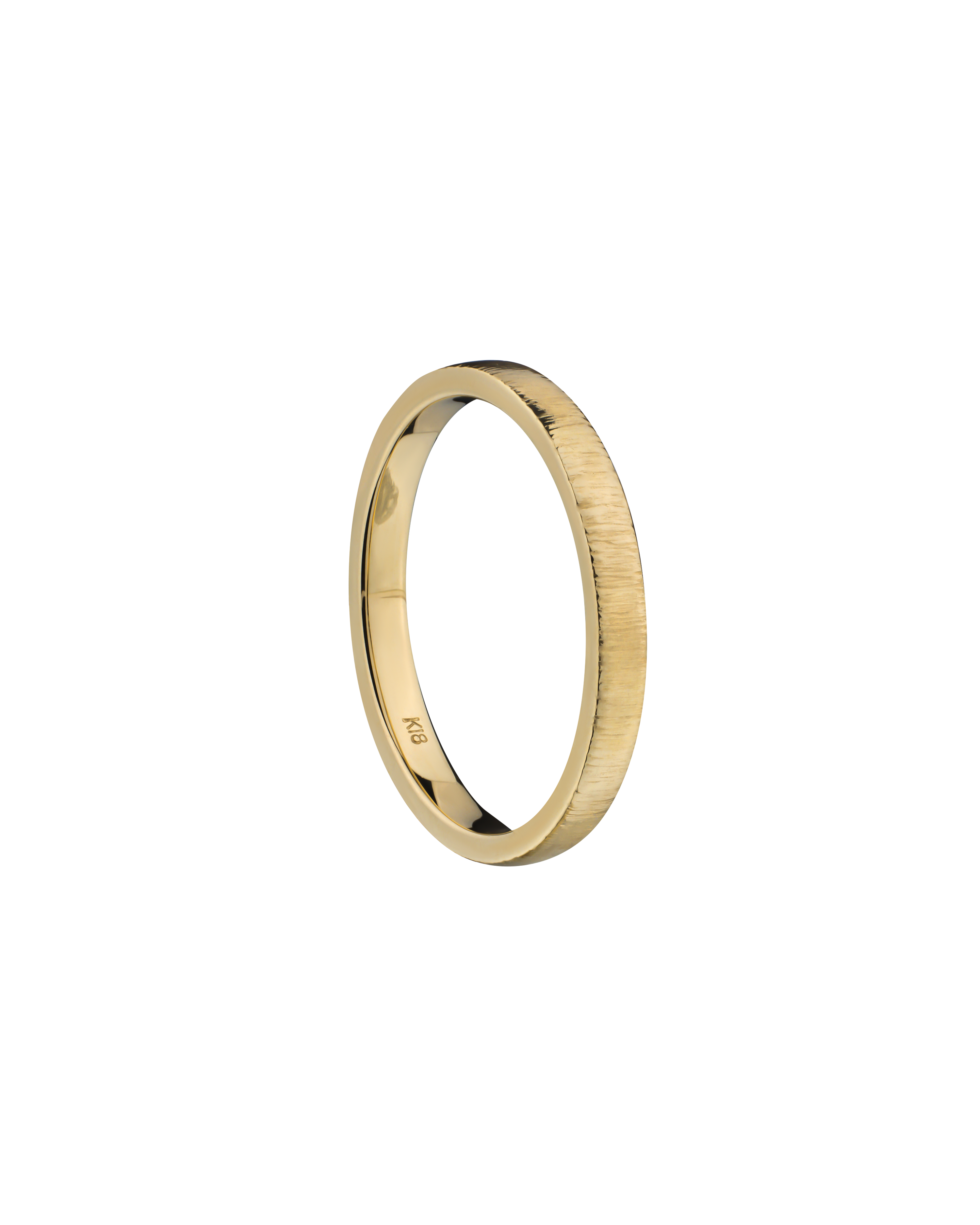 Textured 18k Yellow Gold Ring 
