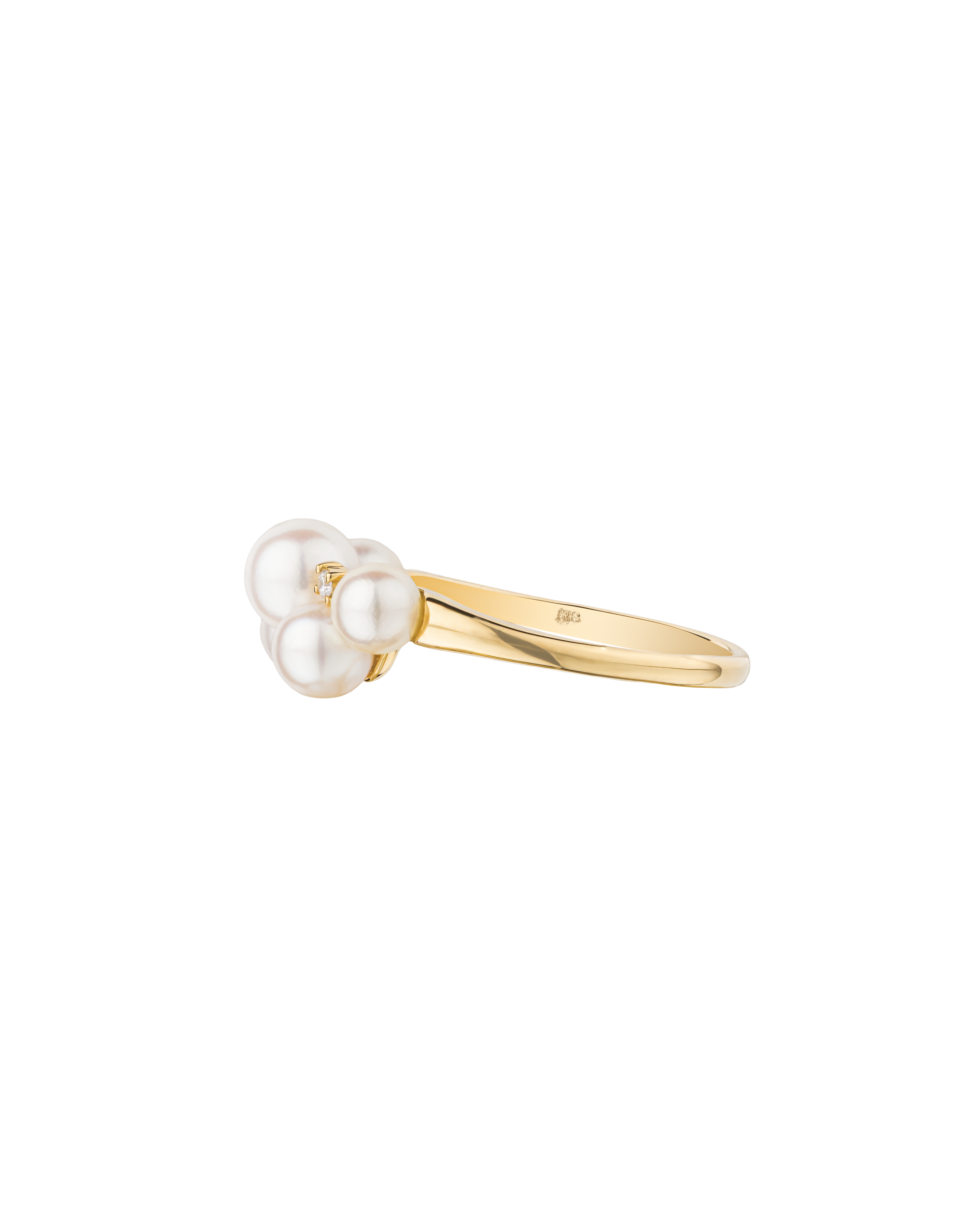 Akoya Baby Pearl Cluster Ring - 3.6 ct in Precious Metal