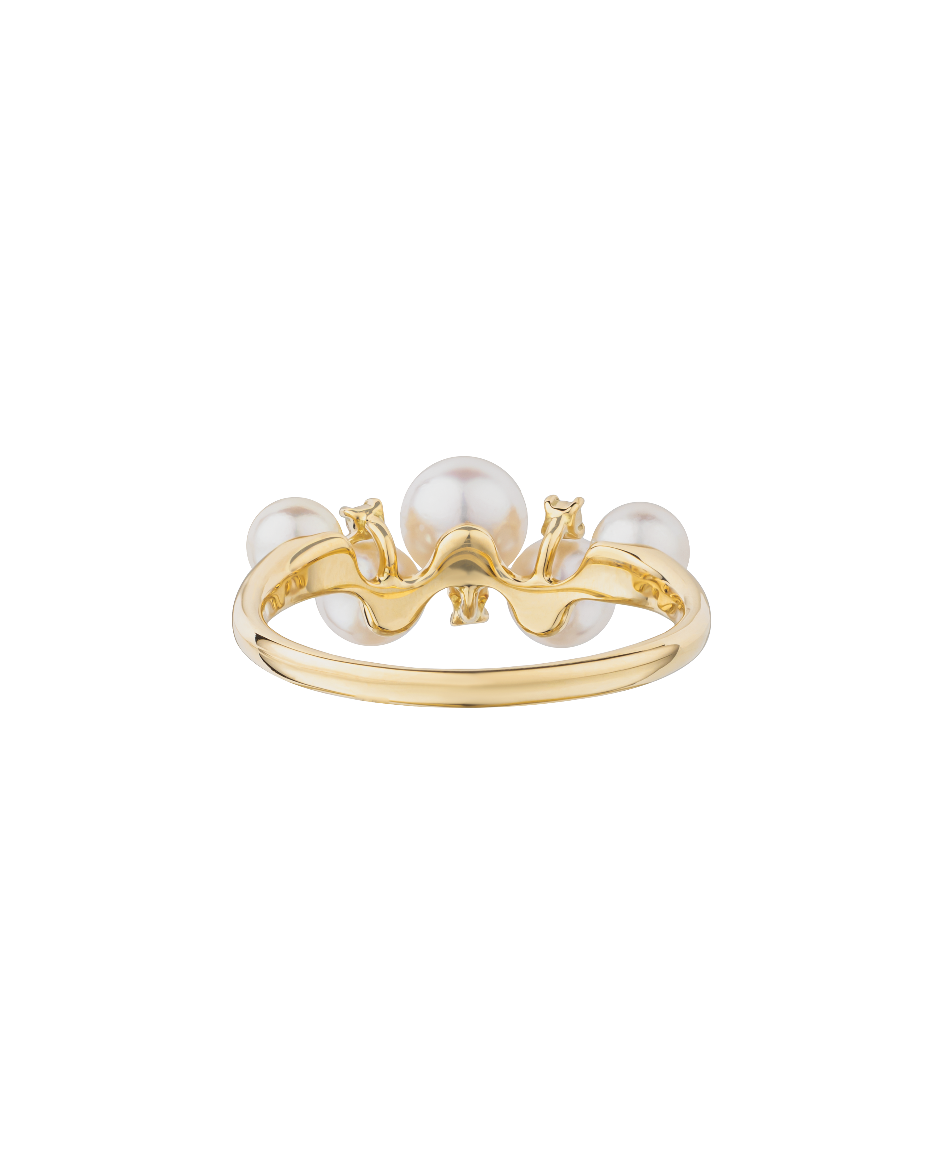 Akoya Baby Pearl Cluster Ring - 3.6 ct in Precious Metal