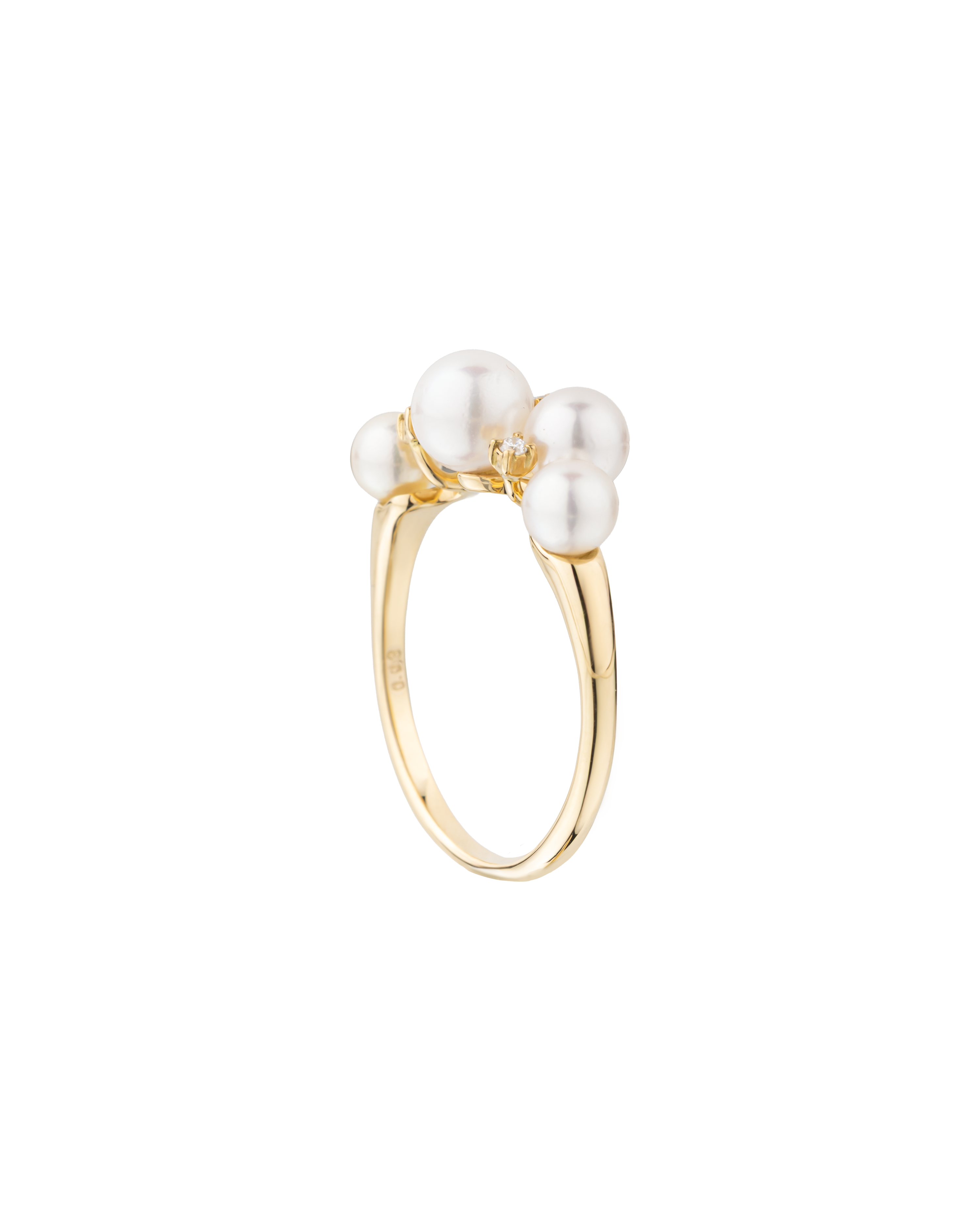 Akoya Baby Pearl Cluster Ring - 3.6 ct in Precious Metal