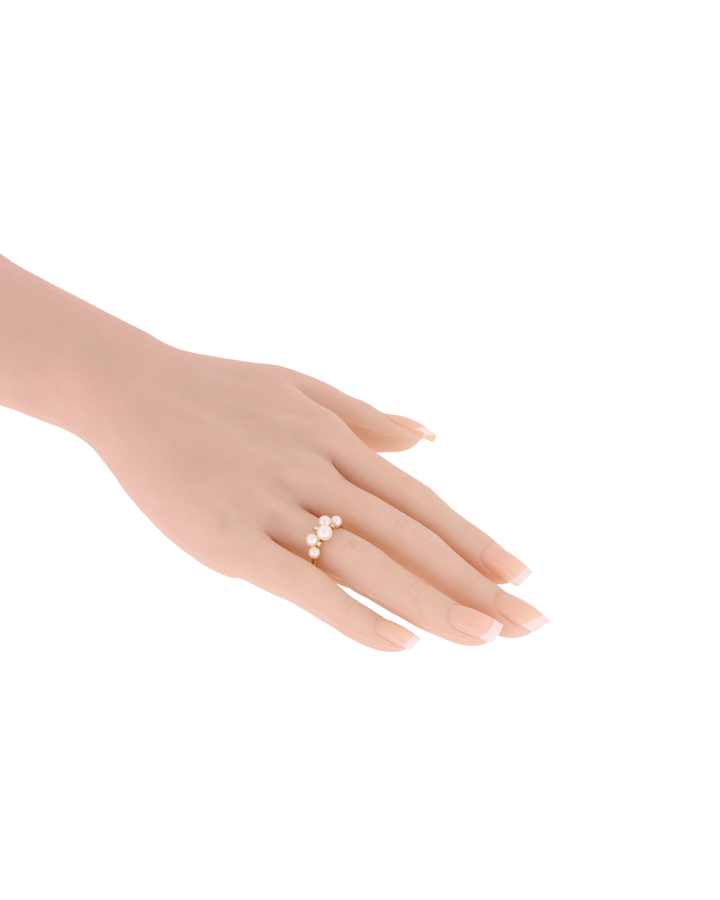 Akoya Baby Pearl Cluster Ring - 3.6 ct in Precious Metal