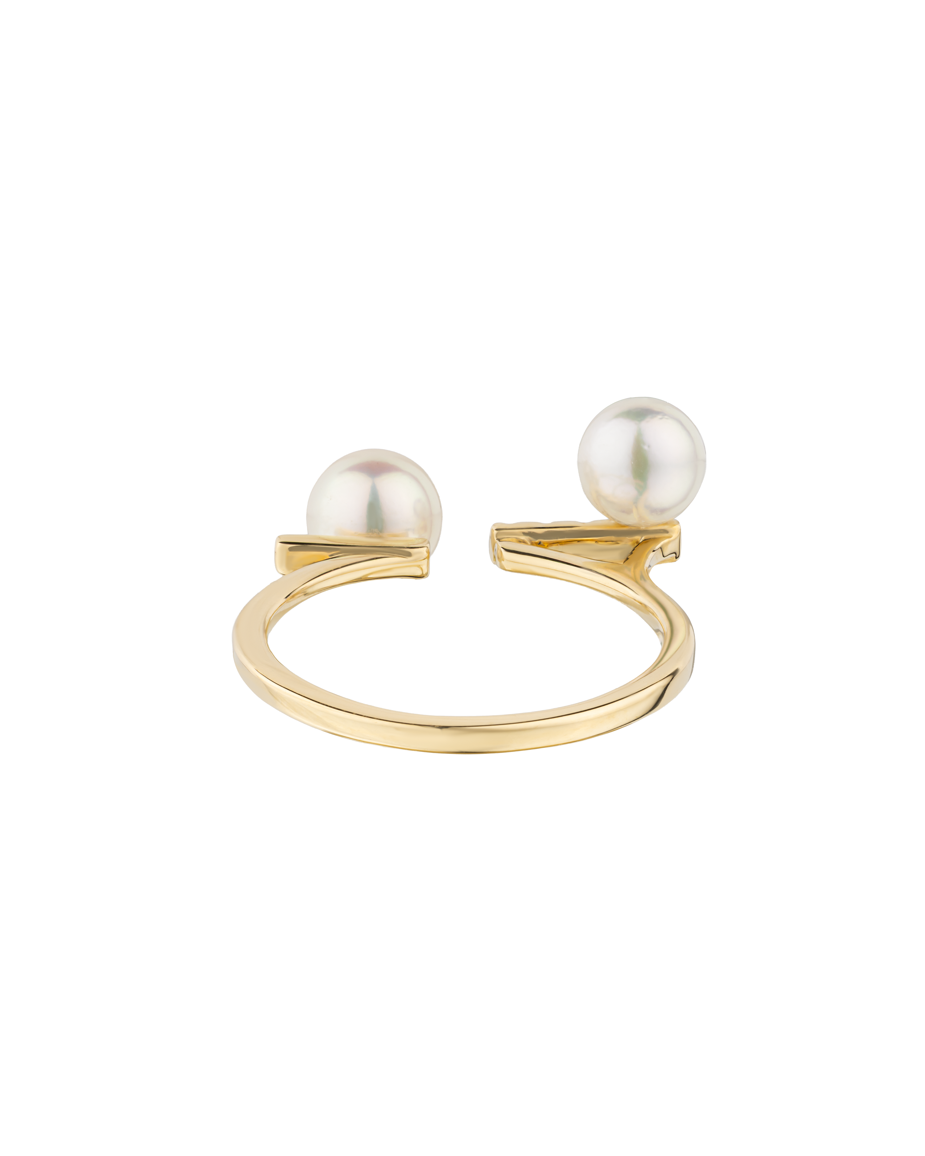 K18 Yellow Gold Akoya Baby Pearl Ring
