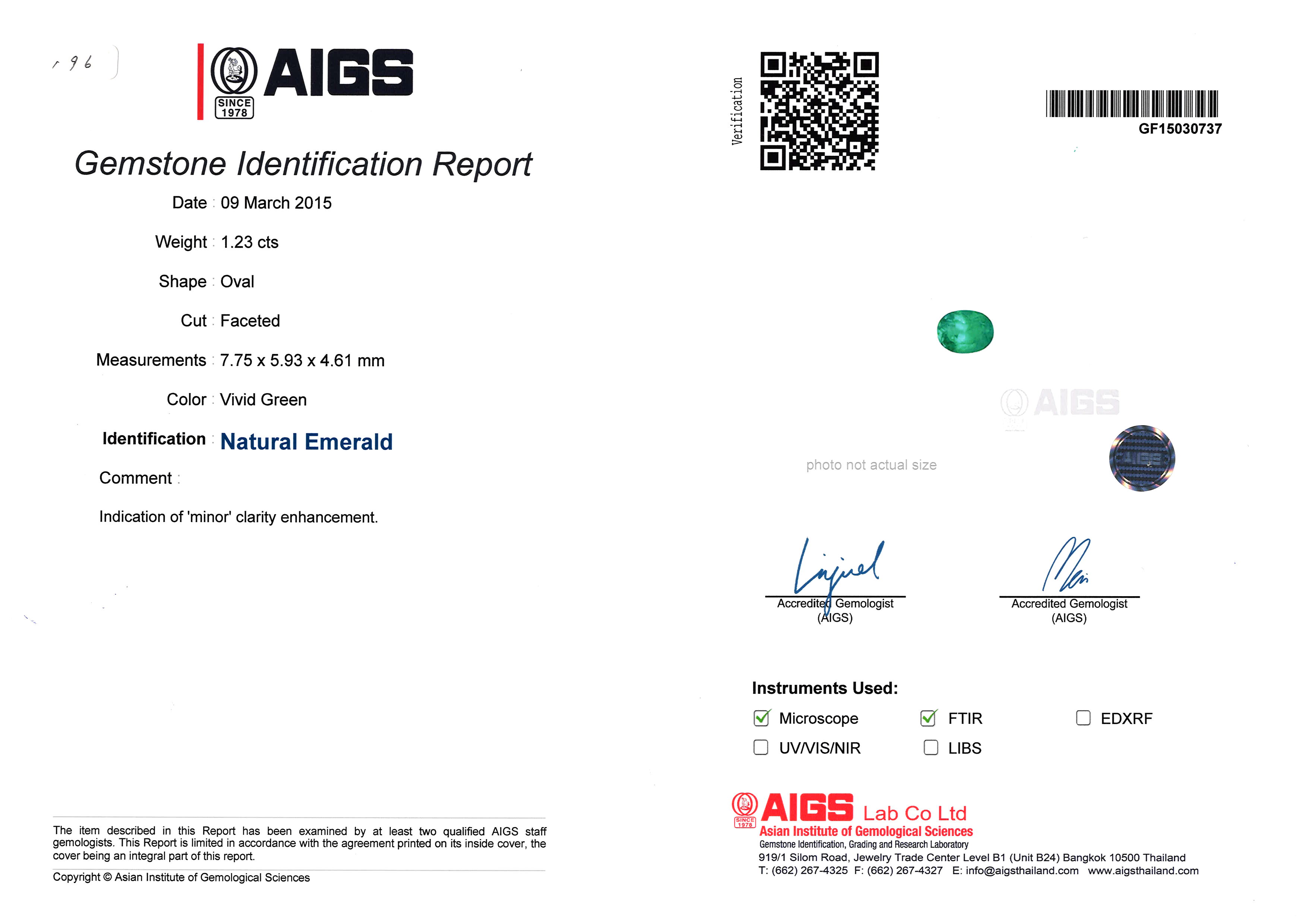 Certified Emerald Ring in Platinum with Diamond Halo