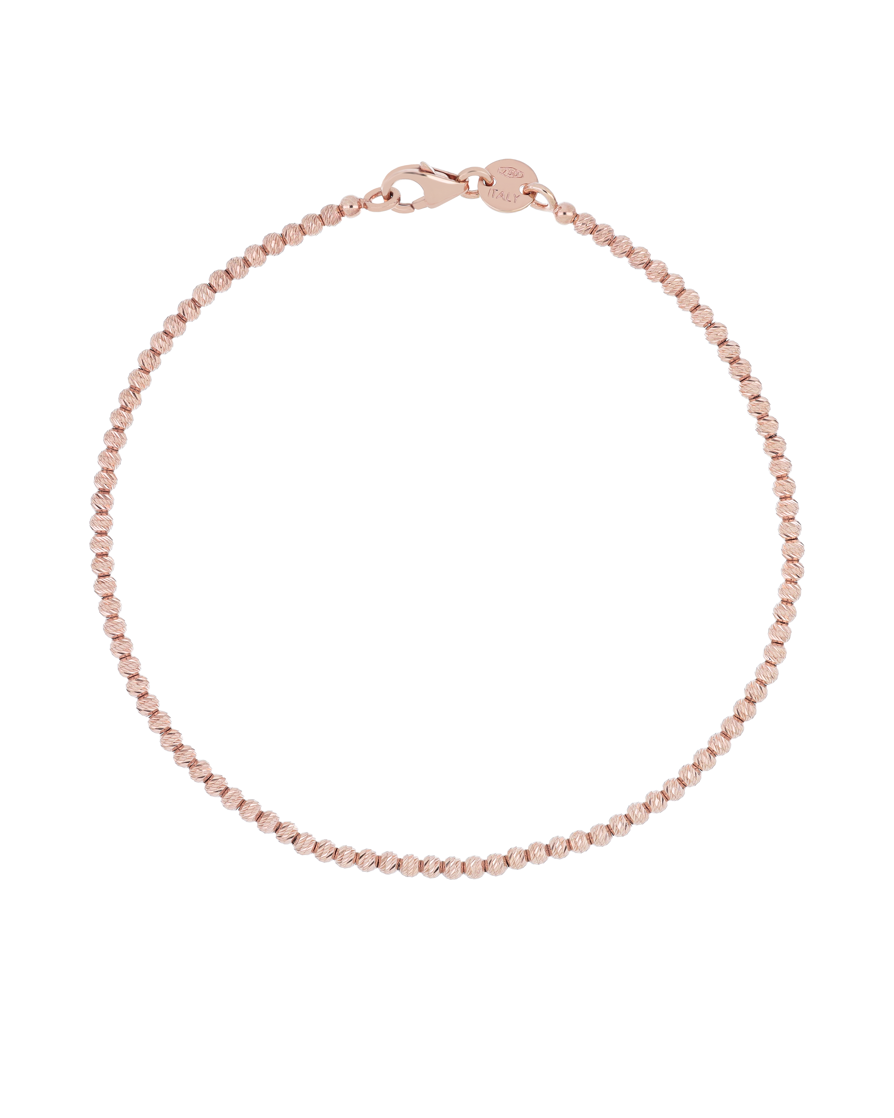 Pink Gold Dainty Beaded Bracelet