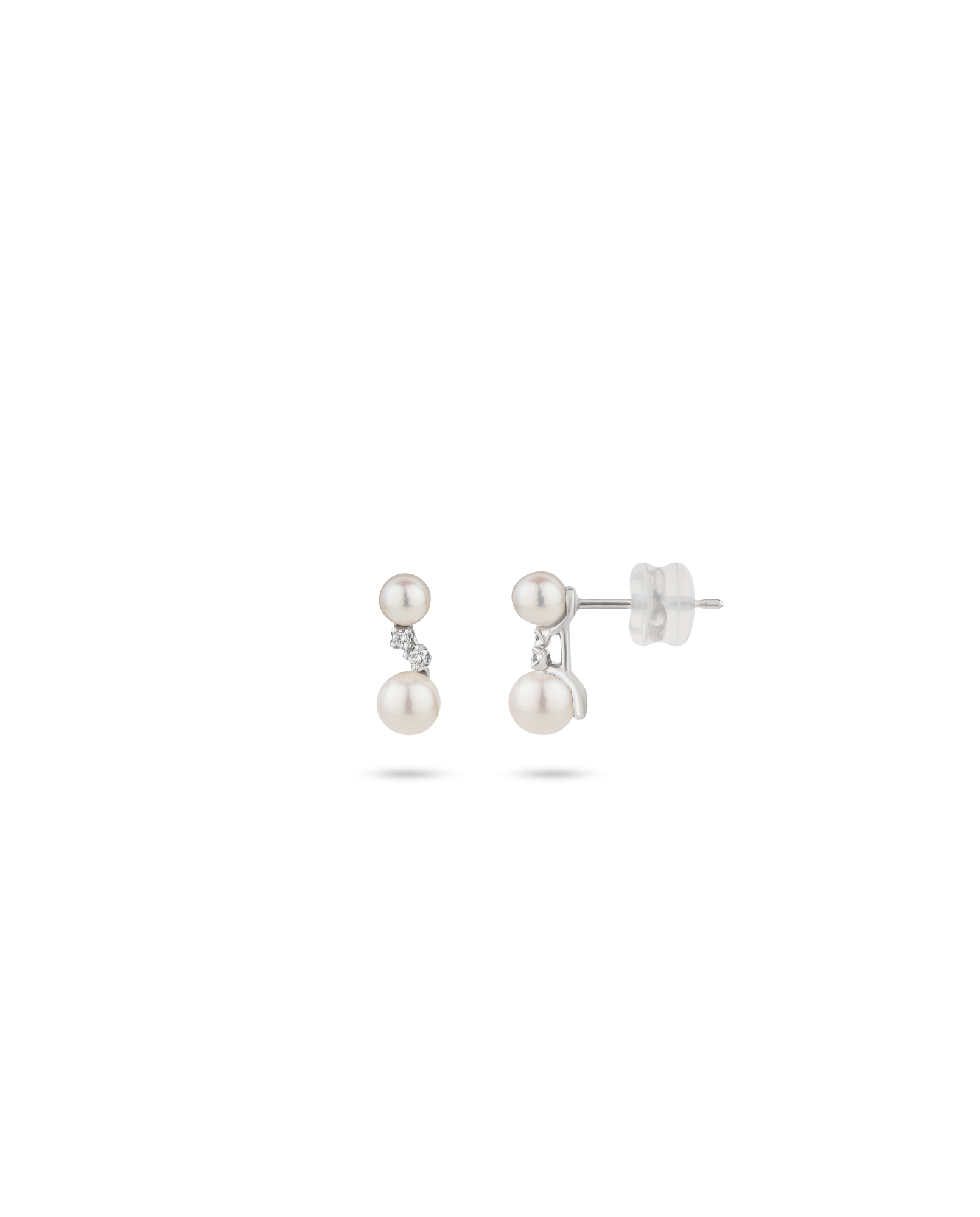 Dual Pearl Classic Drop Earrings 2.8 ct