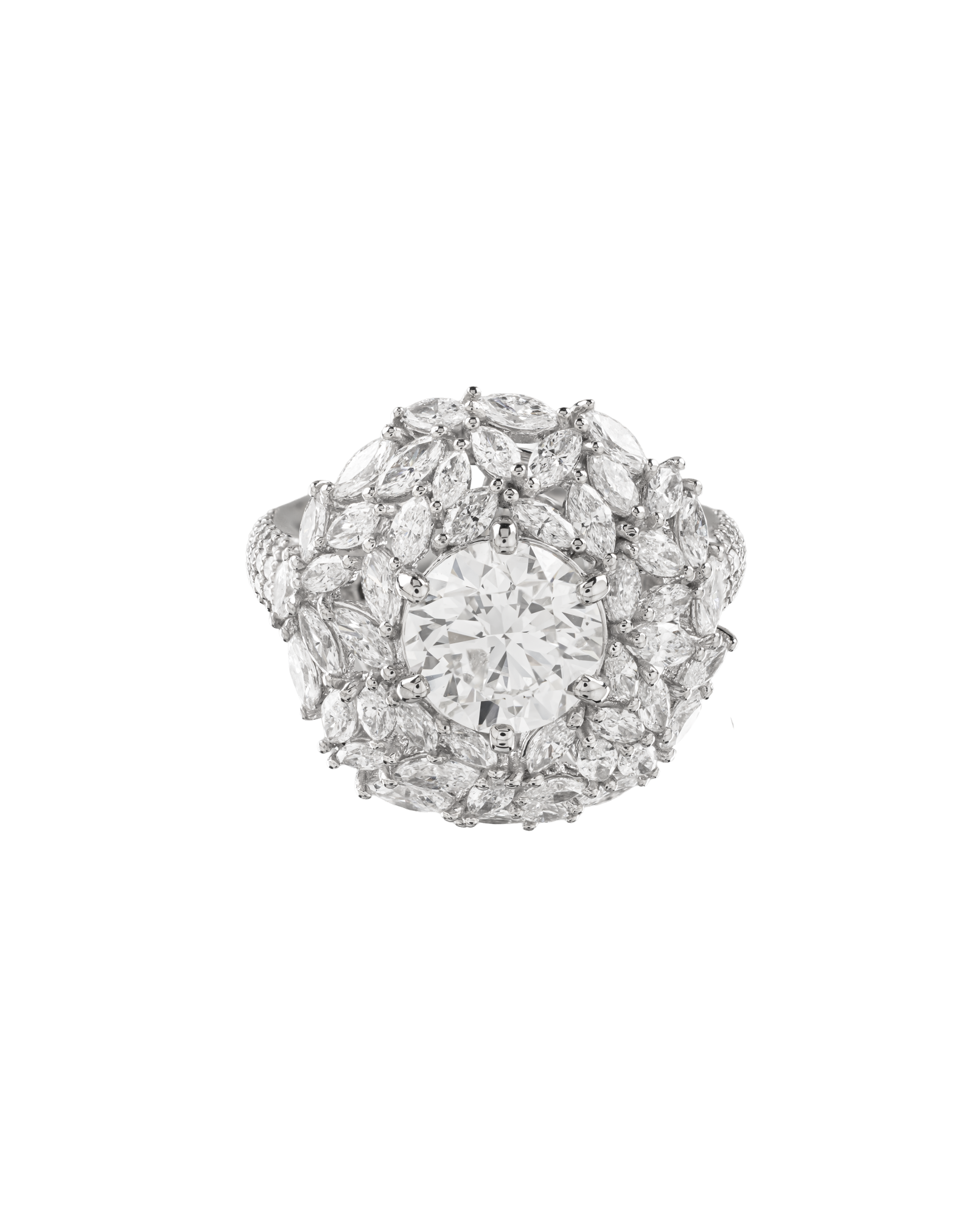 CGL Certified G/SI-2 Diamond Ring