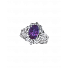 3.78 ct. Certified Alexandrite Ring