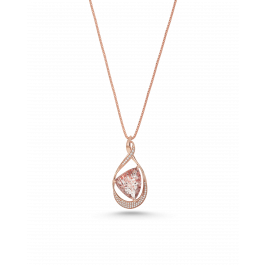 Lepidocrocite Quartz & Diamond Infinity Pendant