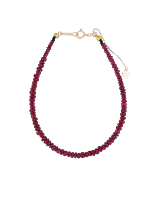 Platinum Round Cut Gemstone Beaded Bracelet