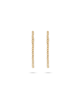 Yellow Gold Classic Hoop Earrings Timeless Design