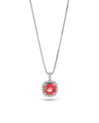 Spinel Stone Exclusive Pendant In Cushion Cut For Women