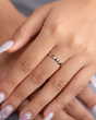 Textured Platinum Ring