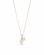 K18 Yellow Gold Akoya Baby Pearl Duo Pendant Necklace