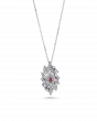 Certified Pink Diamond Floral Pendant