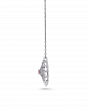 Certified Pink Diamond Floral Pendant
