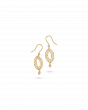 Textured Drop Earrings in 18k Yellow Gold