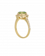 Premium Sphene Yellow Gold Ring With Diamond
