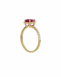 July Birthstone Pear-Cut Ruby Ring In Yellow Gold