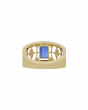 Sapphire Ring in Yellow Gold From Sri Lanka
