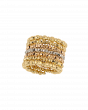 Tri-Tone Gold Multi-Band Flexi Ring