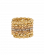 Tri-Tone Gold Multi-Band Flexi Ring