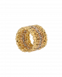 Tri-Tone Gold Multi-Band Flexi Ring