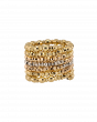 Tri-Tone Gold Multi-Band Flexi Ring