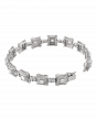 Square-Inspired Diamond Platinum 900 Diamond Link Bracelet