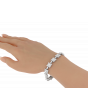 Diamond Square Link Bracelet