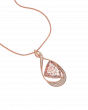 Lepidocrocite Quartz & Diamond Infinity Pendant