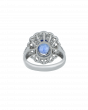 Princess Diana Sapphire Ring With Diamonds In Blue