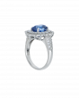 Princess Diana Sapphire Ring With Diamonds In Blue