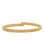 18K Yellow Gold Beaded Flexi Bracelet