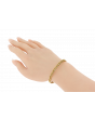 18K Yellow Gold Beaded Flexi Bracelet