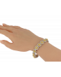 Certified Yellow Diamond Cushion Halo Bracelet