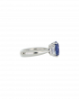 Oval Blue Sapphire Platinum Ring for Proposal Day