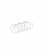 Two Tone Beaded Spiral Contemporary Ring